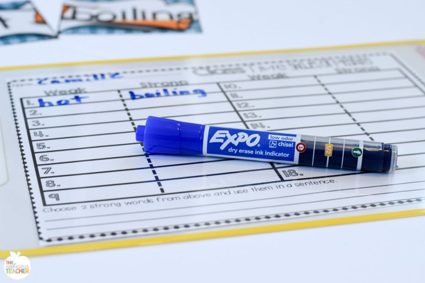expo-placemat-checklist-written-in-blue-ink-indicator-expo-marker.jpg