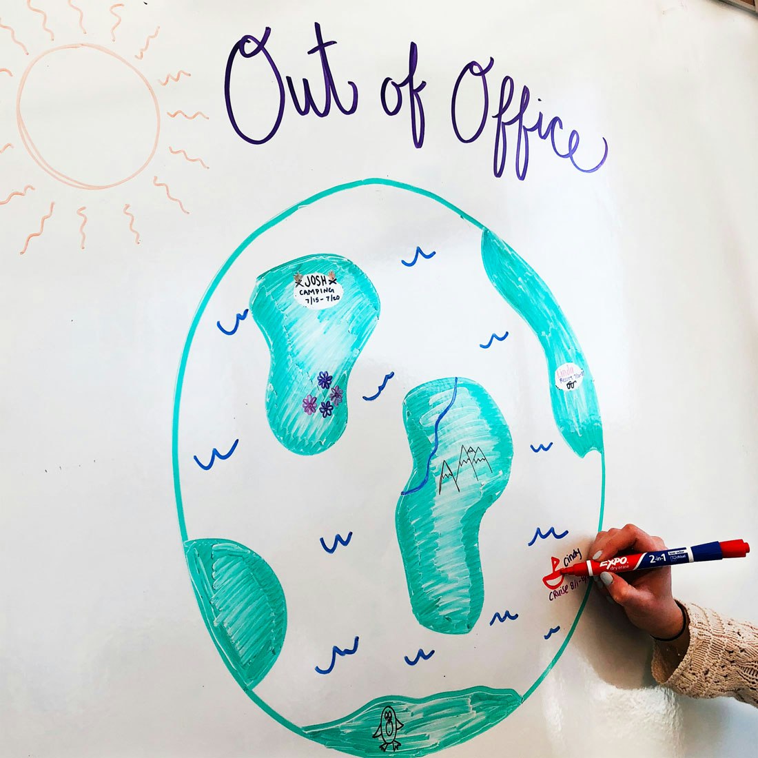 Out of Office Board